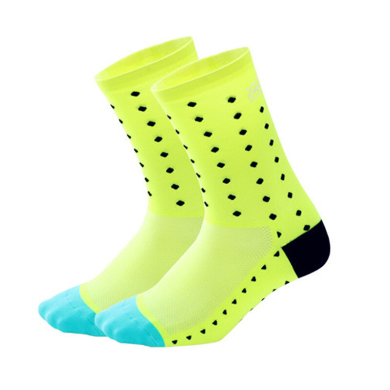 Road Cycling Riding Socks Men Women Bicycle Bike Sports Ankle Socks XC BMX Green