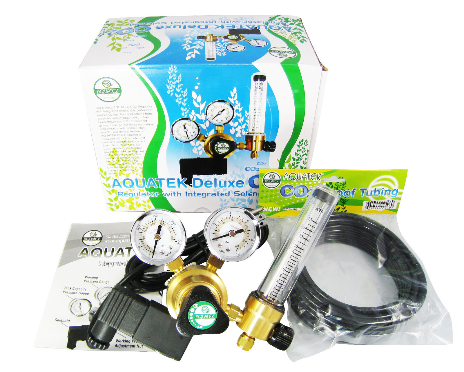 **New** Deluxe AQUATEK CO2 Regulator Emitter System for Hydroponics