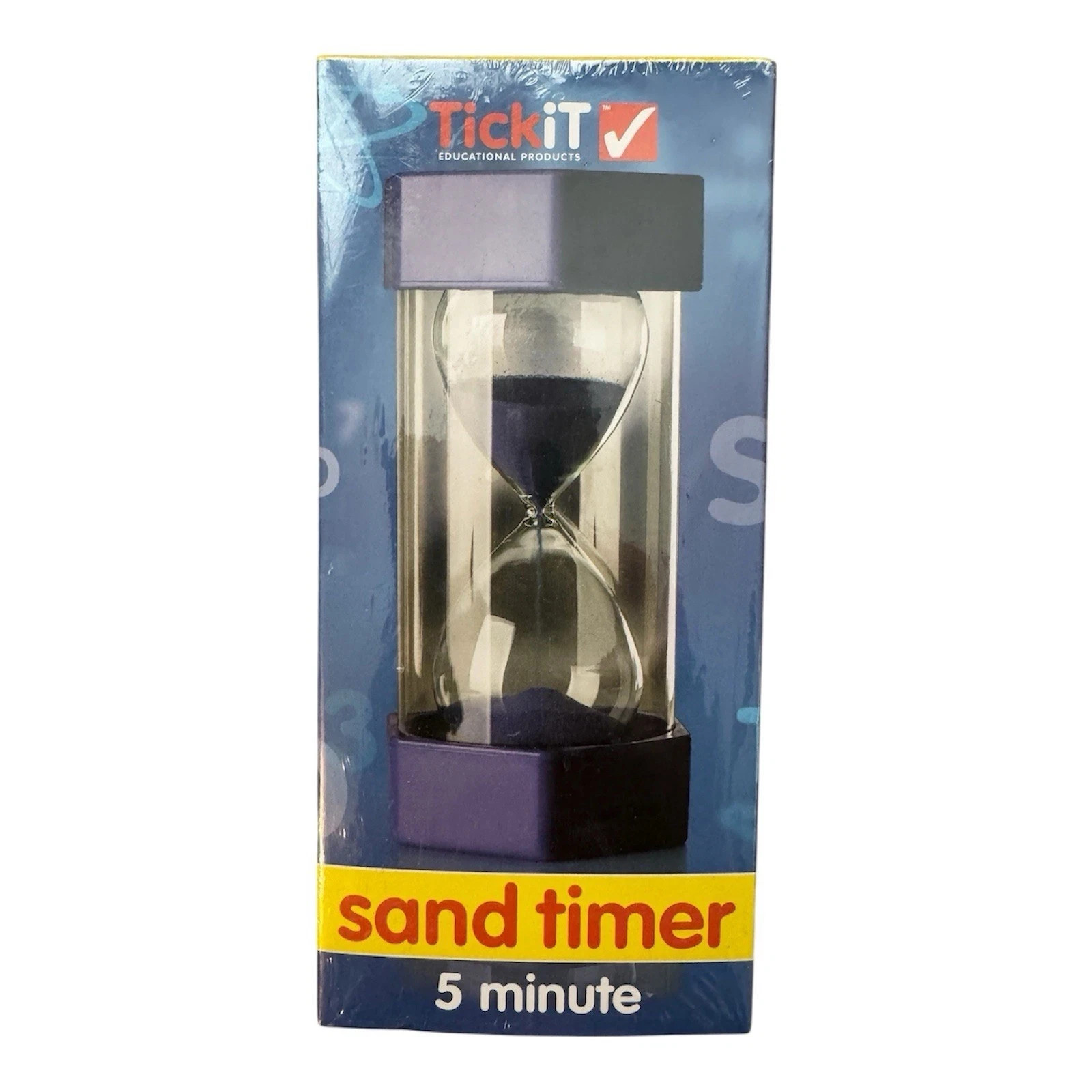 NEW Tick It Sand Timer 5 minutes Blue Educational Time out Homeschool