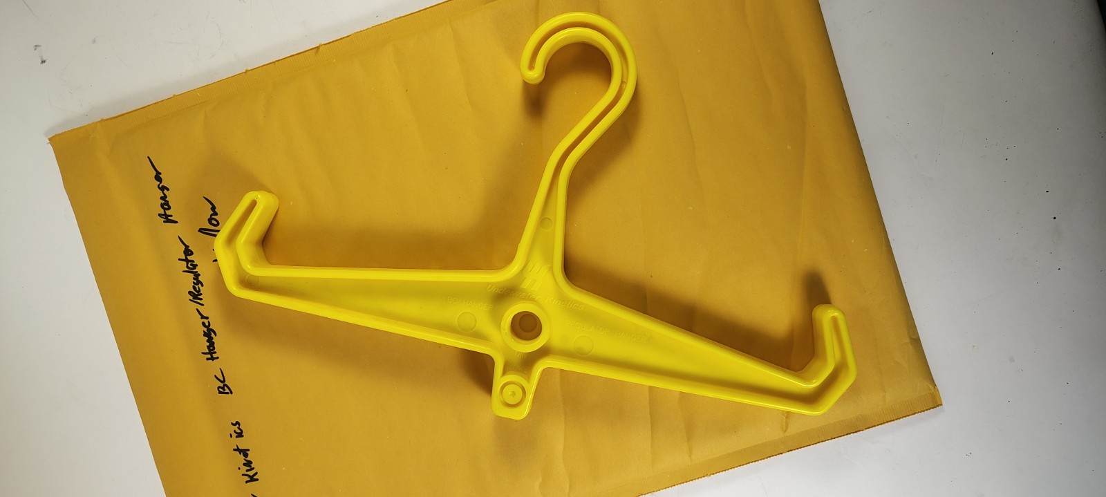 Underwater Kinetics Scuba Regulator Hanger Yellow Dive Gear Rack