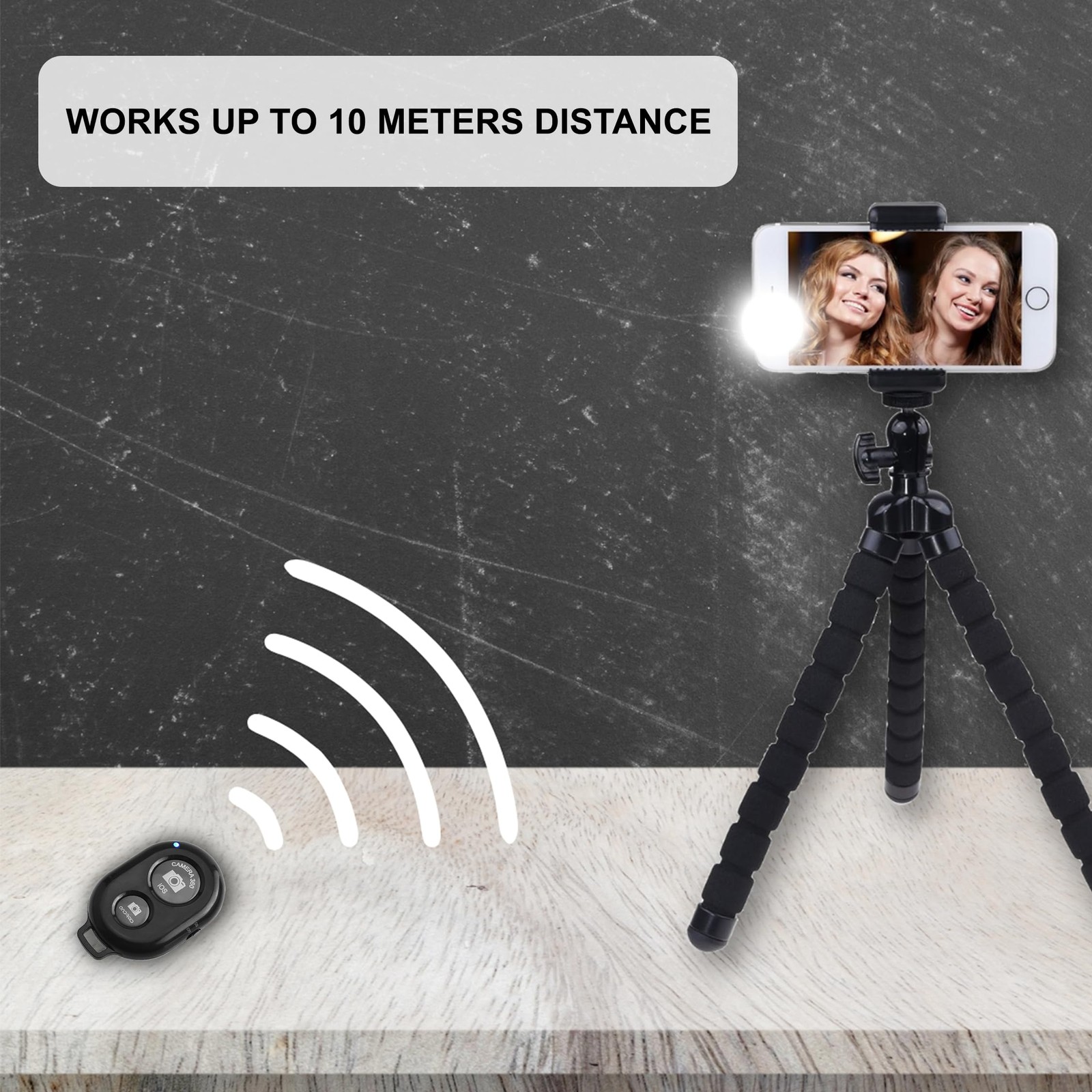 Bluetooth Camera Shutter Remote for Hands-Free Photos and Videos