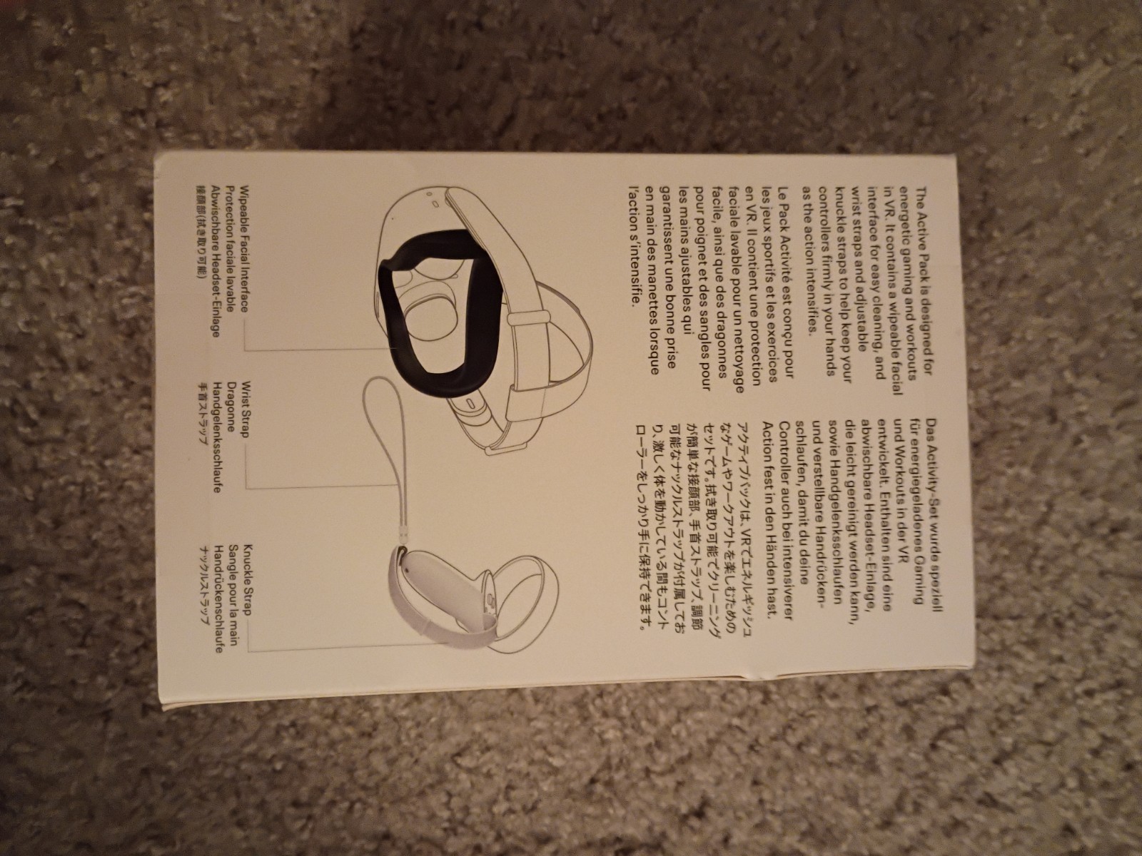 Meta Quest 2 Active Pack Accessories Bundle for Headset/Controller White/Black