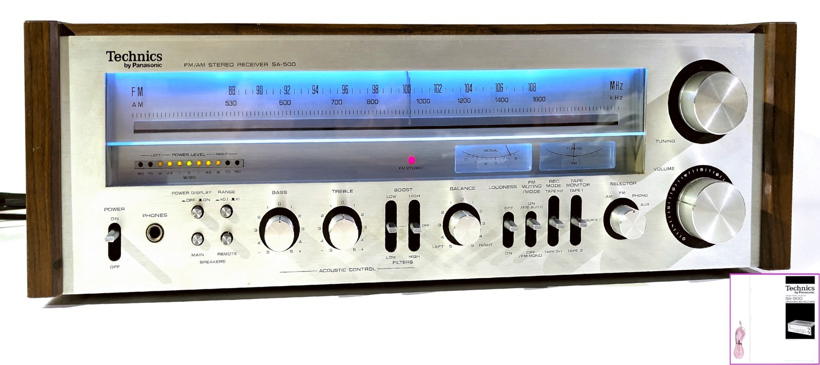 🔥【PRO SERVICED】Technics SA-500 Stereo 110W Receiver~XSTR/LED UPGRADES💥GUARANTY