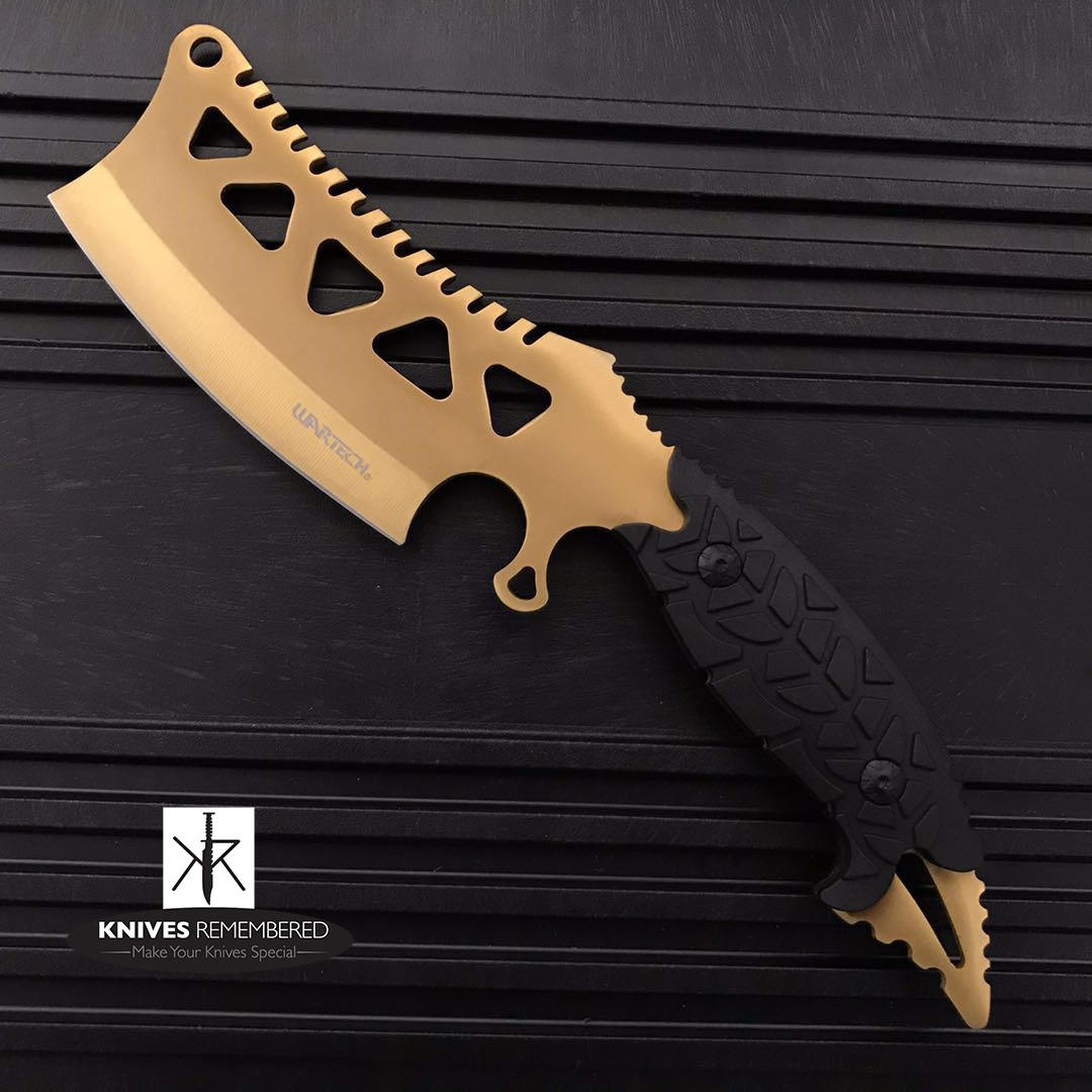 Monogram Custom Knives Engraved Personalized Knife Fixed Blade Hunting Cleaver