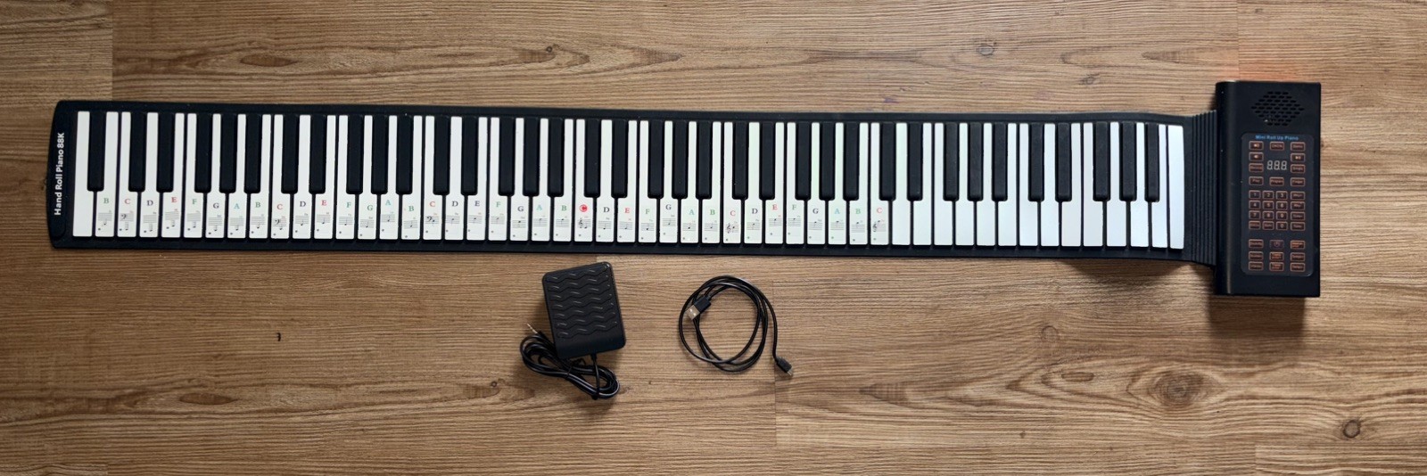88 Keys Roll Up Piano Keyboard, Portable Piano With Storage Bag, Foldable Key...