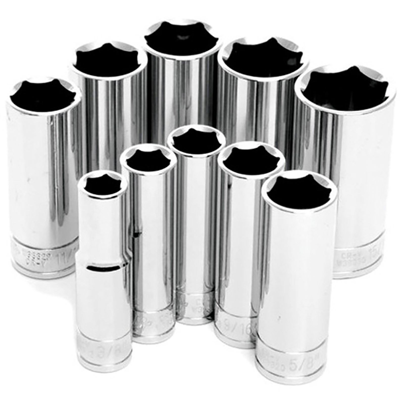 Performance Tool 3/8" DR SAE DW Socket Set - 10-Piece W38300