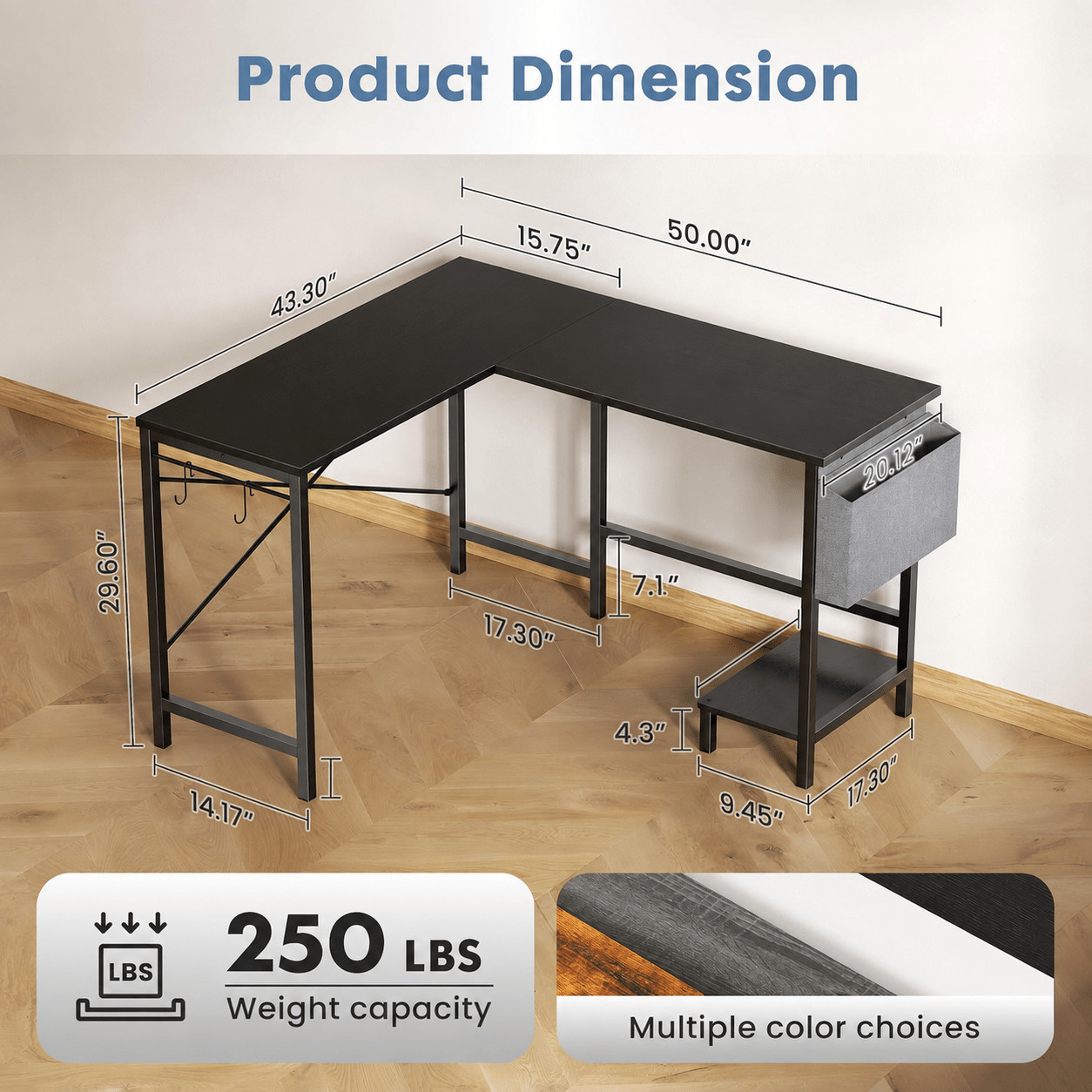 L-Shaped Computer Desk