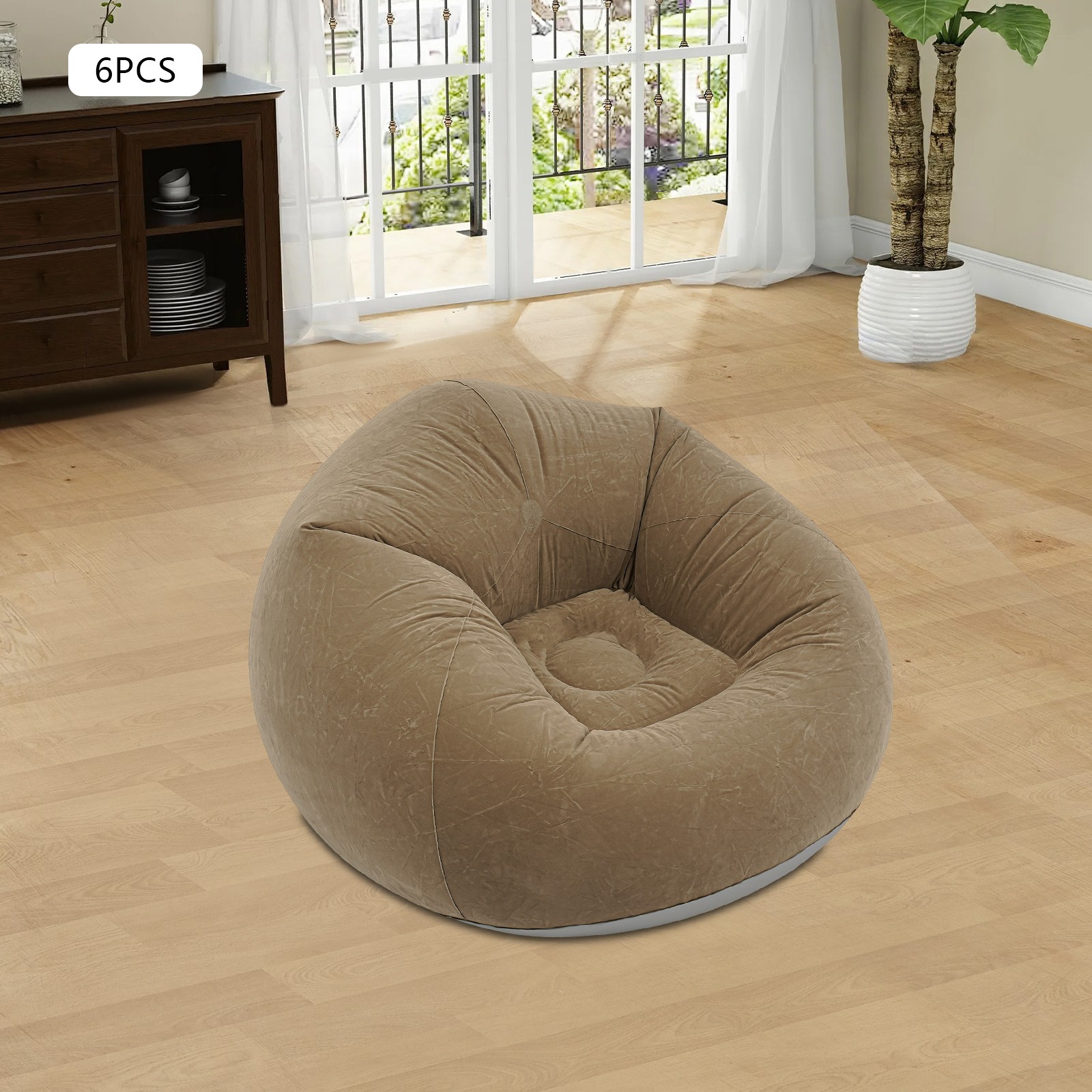 Free Standing Inflatable Sofa Portable Inflatable Couch 6 Pcs Inflatable Chairs
