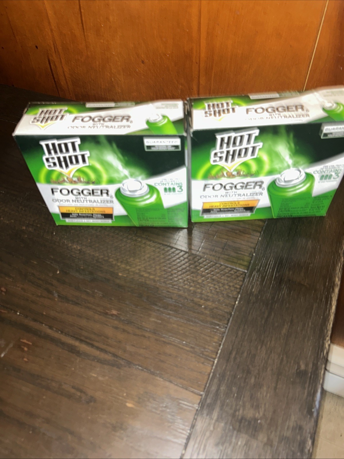 LOT OF 2 HOT SHOT Indoor Fogger 6 With Odor Neutralizer 2oz 3 Pack Each (NEW)