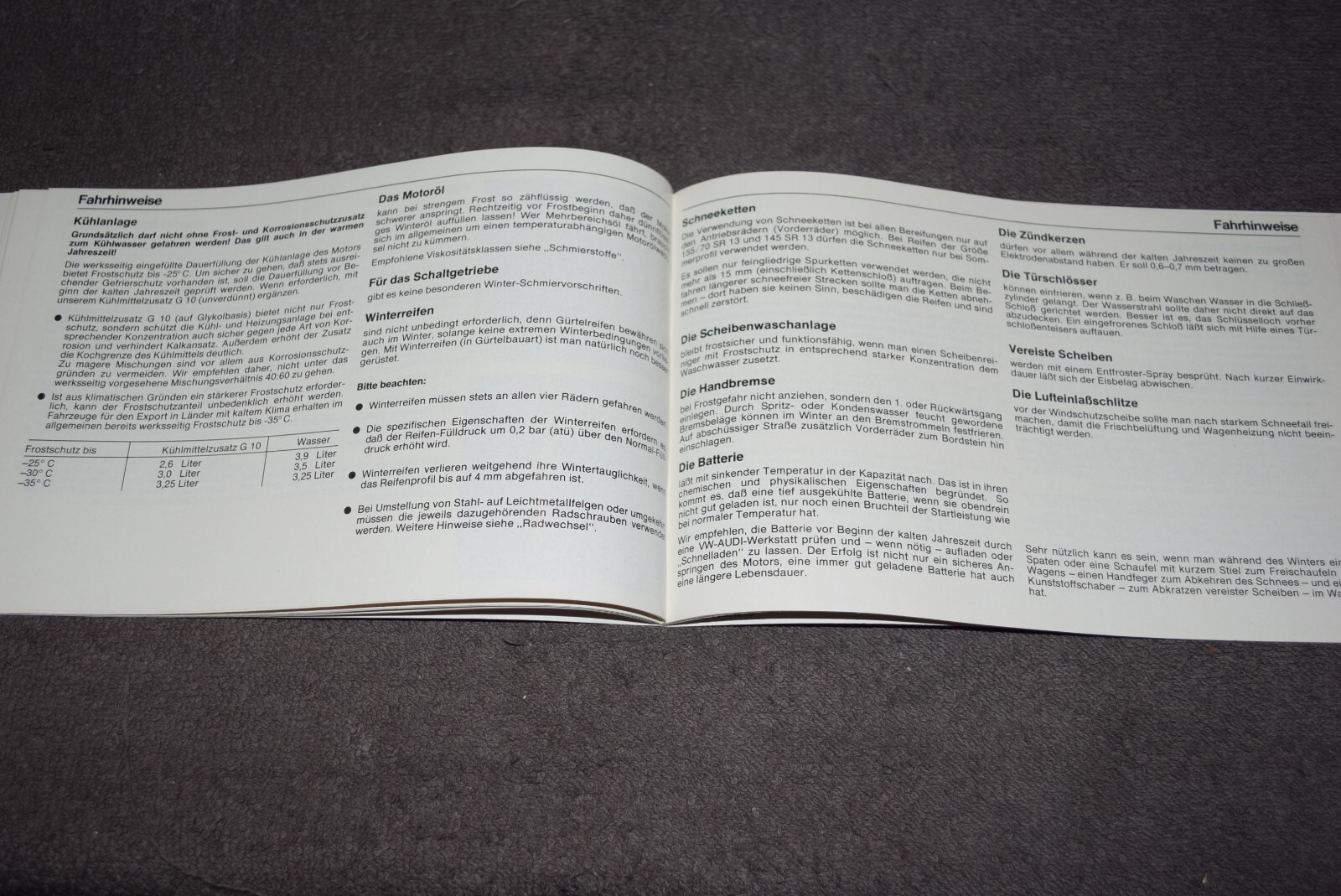 Operating Instructions Manual VW Derby I Type 86 Mint/Unused