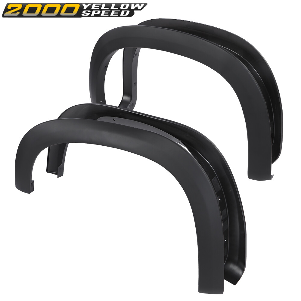 Fit For 2019-2024 Chevy Silverado 1500 Factory Style Fender Flares Textured