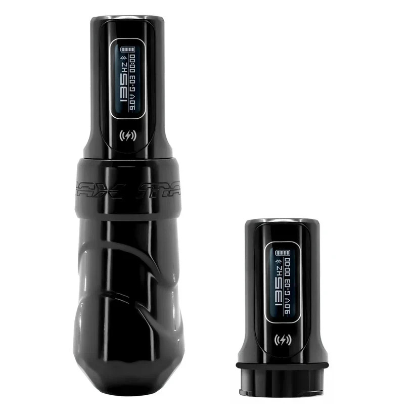 Fk Iron Stealth Tattoo Pen Machin Flux Max 3.2 Stroke With 2 Bolt Battery