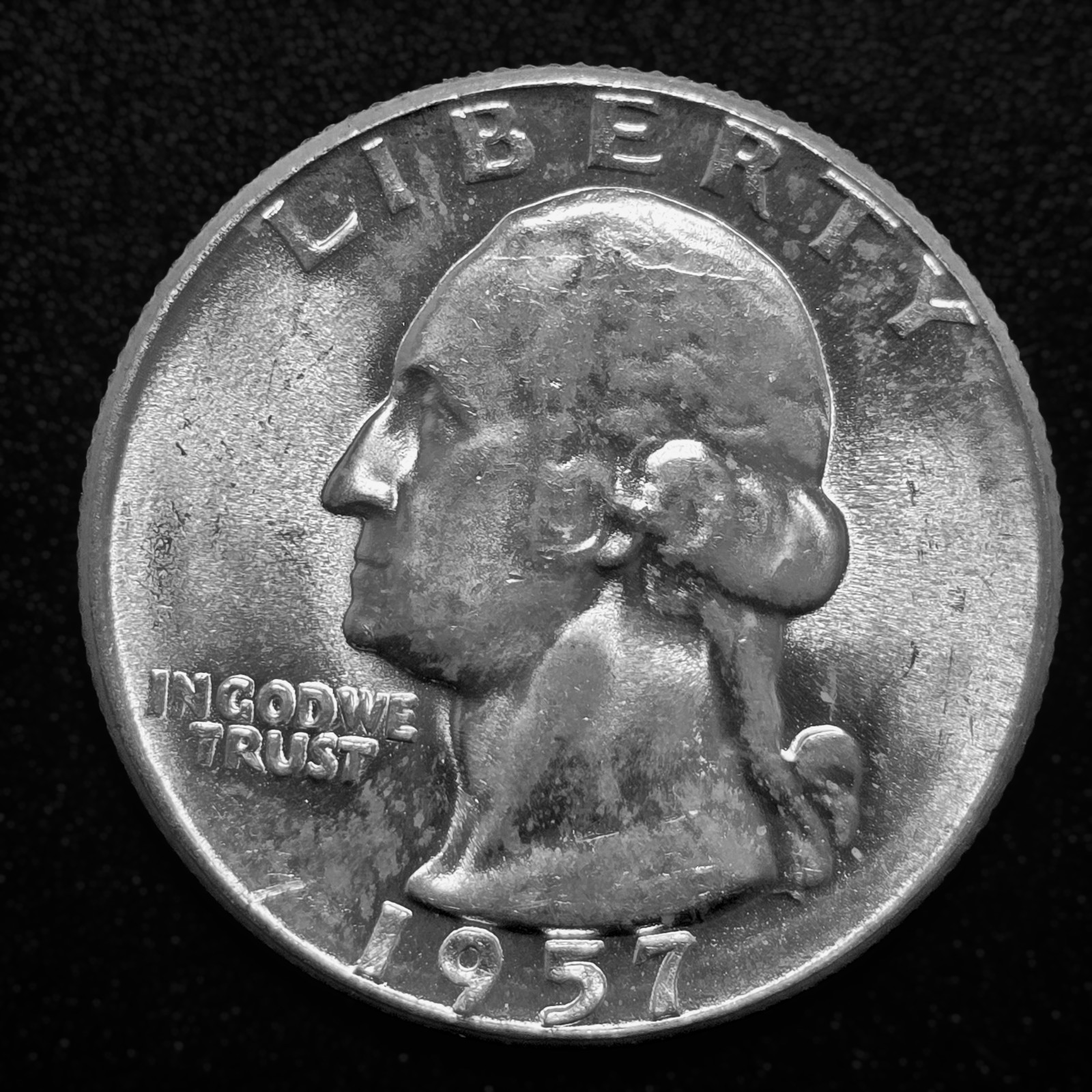 1957 Washington Quarter  BU Uncirculated 90% Silver Coin