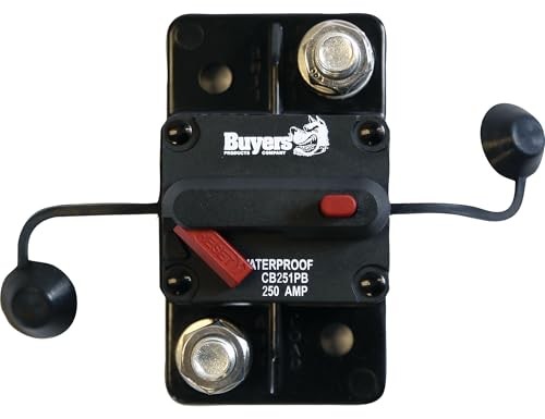 Buyers Products CB251PB 250 Amp Circuit Breaker with Manual Push-to-Trip Reset