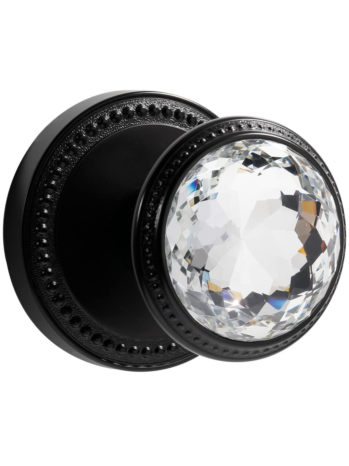 Black Door Knobs Crystal Door Knob Dummy Door Knob Glass Door Knob Single Sid...