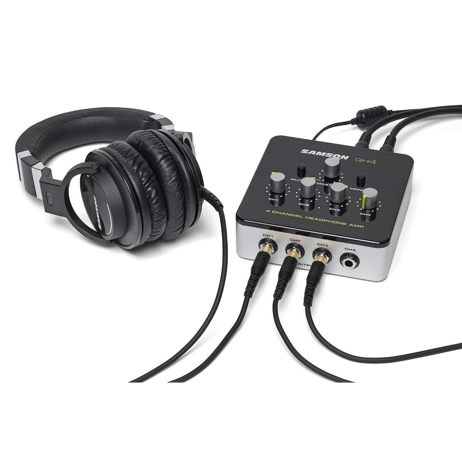 Samson QH4 4-channel Headphone Amplifier 4-channel Distribution Splitter
