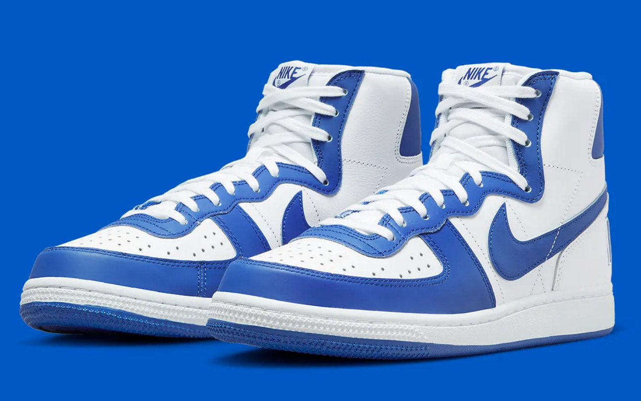 Men's Nike Terminator High White Game Royal FN6836-100 Fashion Sneaker