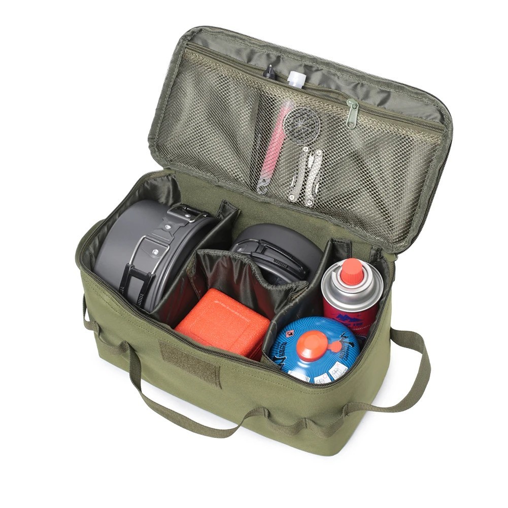 20L Camping Utensil Organizer Large Detachable Storage Bag
