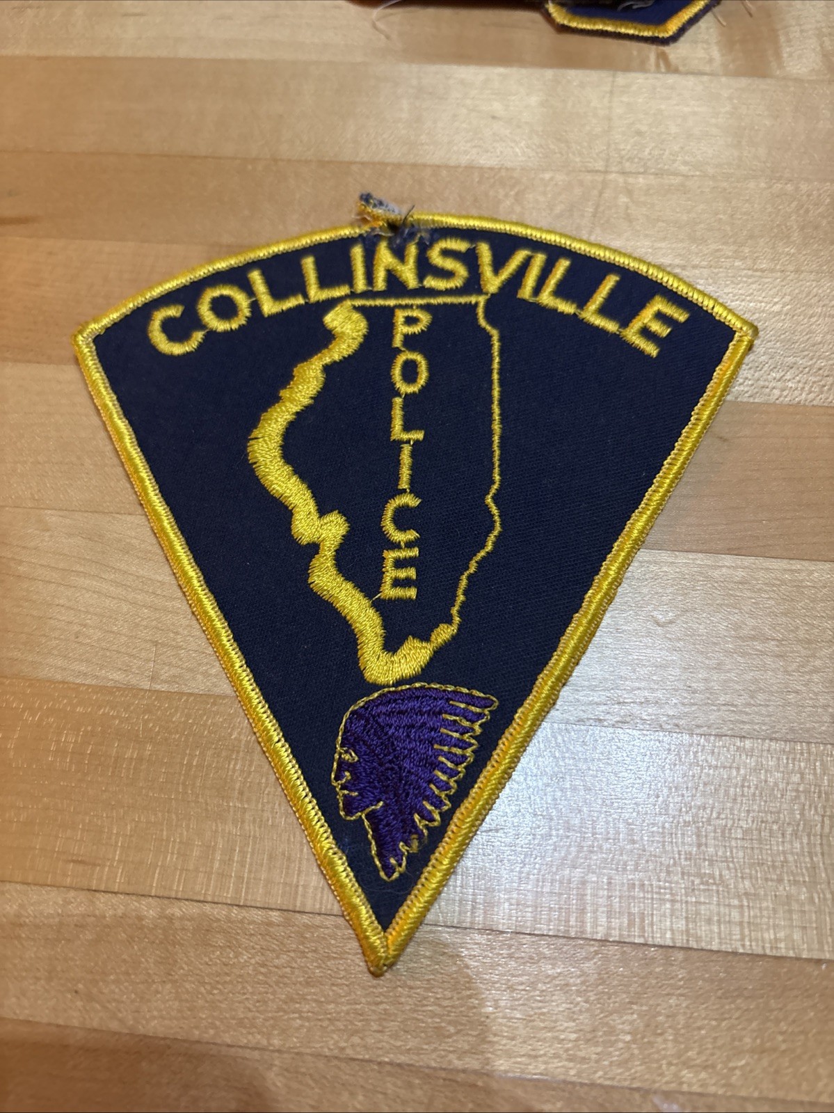 Collinsville Illinois Police Patch Used -Historical Memorabilia