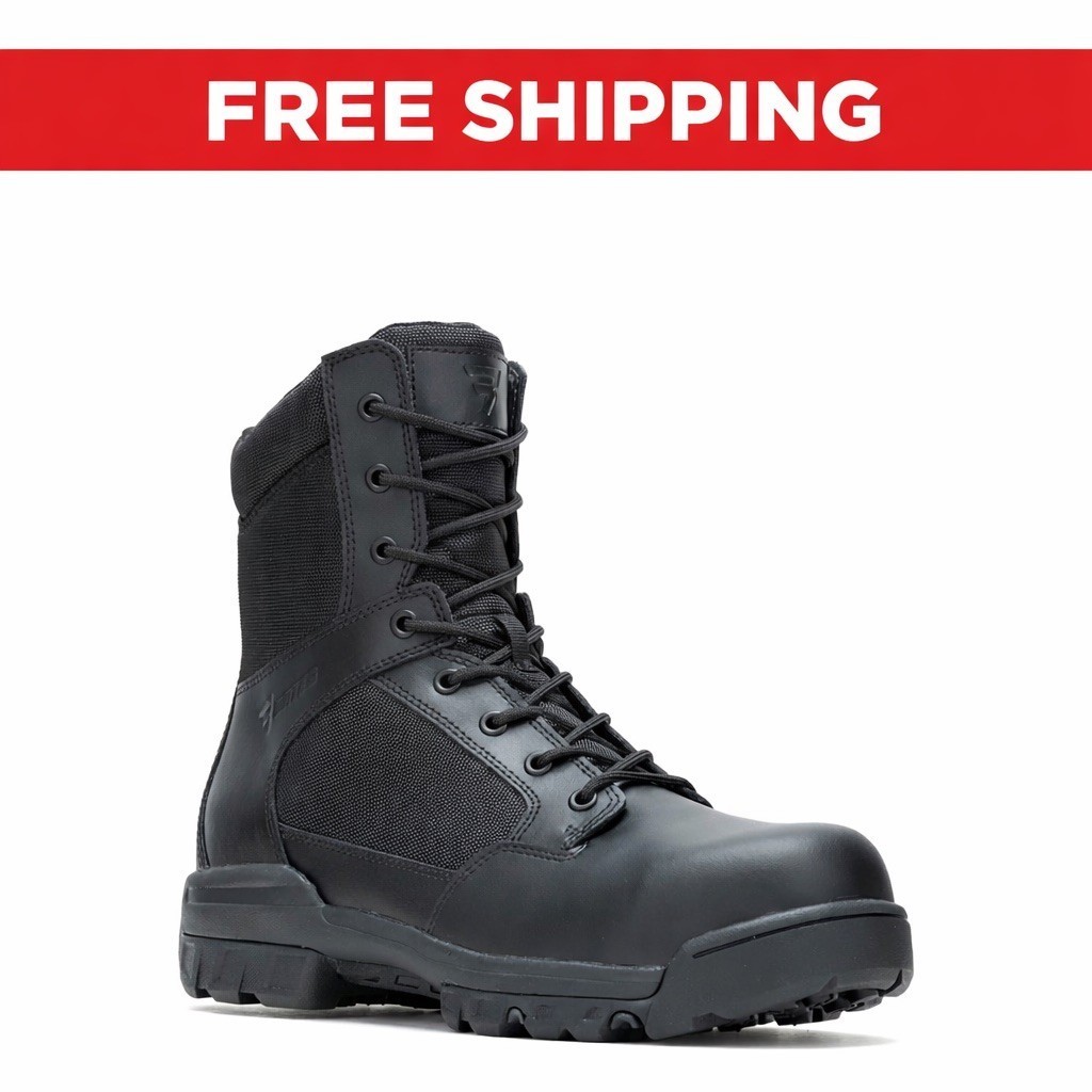 BATES - SIZE: 9 - Tac Sport 8" Ground Gripping Lightweight Tactical Boots - NEW!