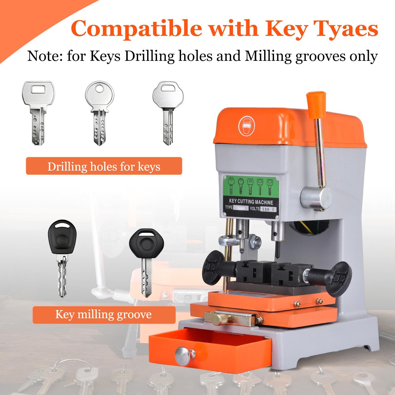 Key Cutting Duplicating Machine Cutter Car Key Copier Locksmith Tools