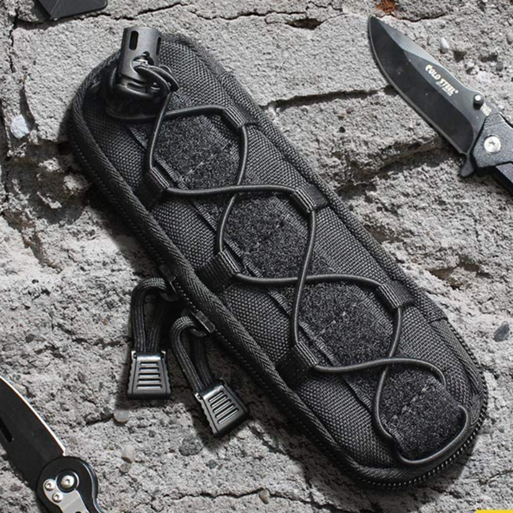 Tactical Molle Pouch Military Knife Sheath Waist Pack EDC Tool Flashlight Holder