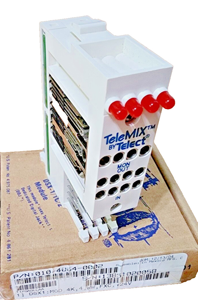 OEM TELECT 010-4004-0002, 4000FR CROSS-CONNECT DSX-1/1C/2 MODULE +24V T1PQAGULAA