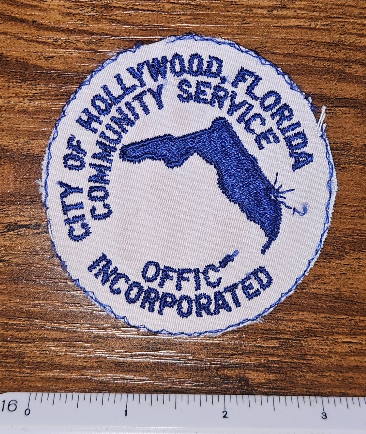 Vintage City of Florida Community Service Office Incorporated Travel Patch