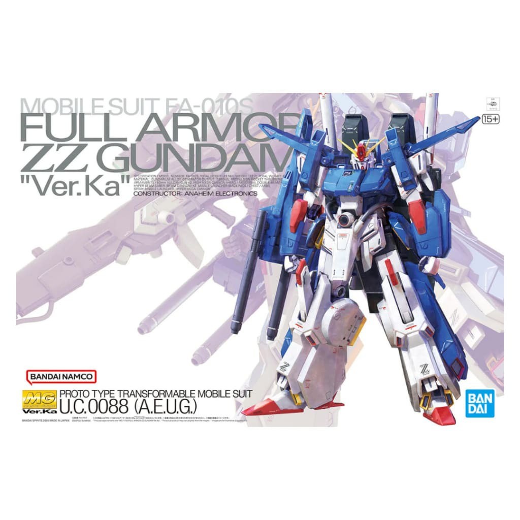 MG 1/100 FULL ARMOR ZZ GUNDAM Ver.Ka