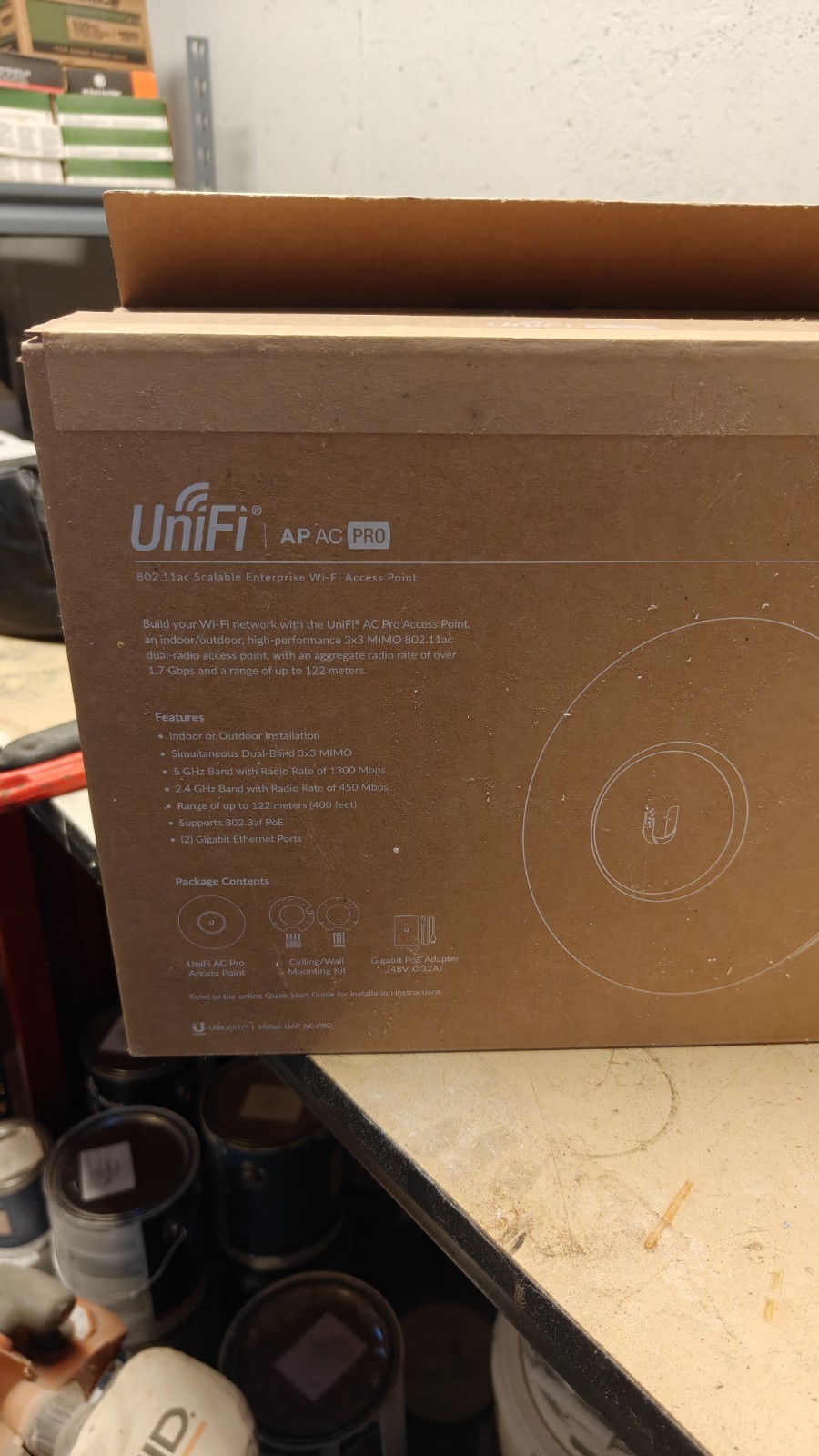 New Ubiquiti UniFi AP AC Pro Dual-Band Access Point UAP-AC-PRO-US Unclaimed