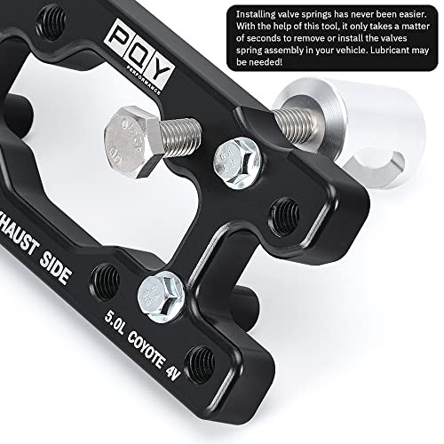 Engine Valve Spring Compressor Tool - Compatible with Modular Ford F-150 - Black