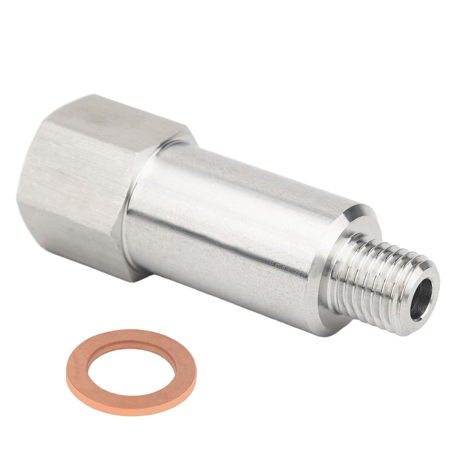 Stainless Steel Coolant Water Temperature Sensor Adapter M12 1.5 to 3/8” NPT LS