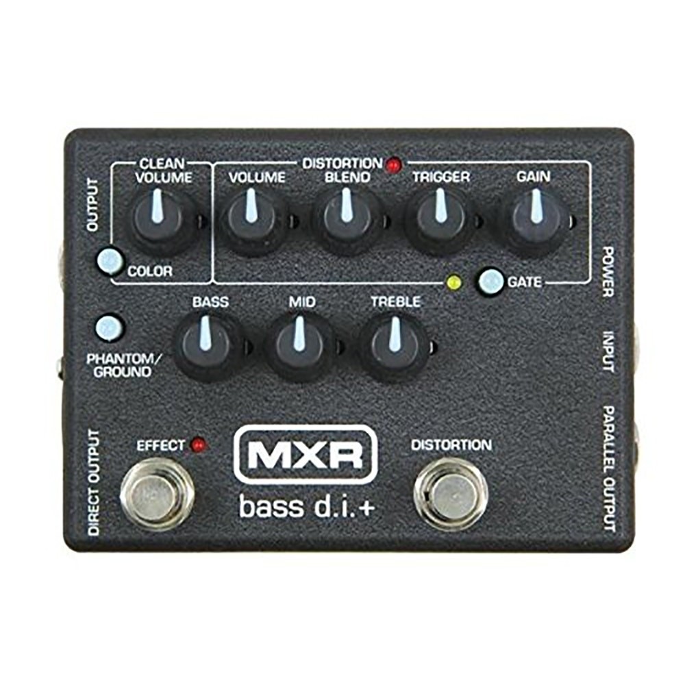 NEW MXR M80 BASS DIRECT BOX WITH DISTORTION DI PEDAL D.I. + plus