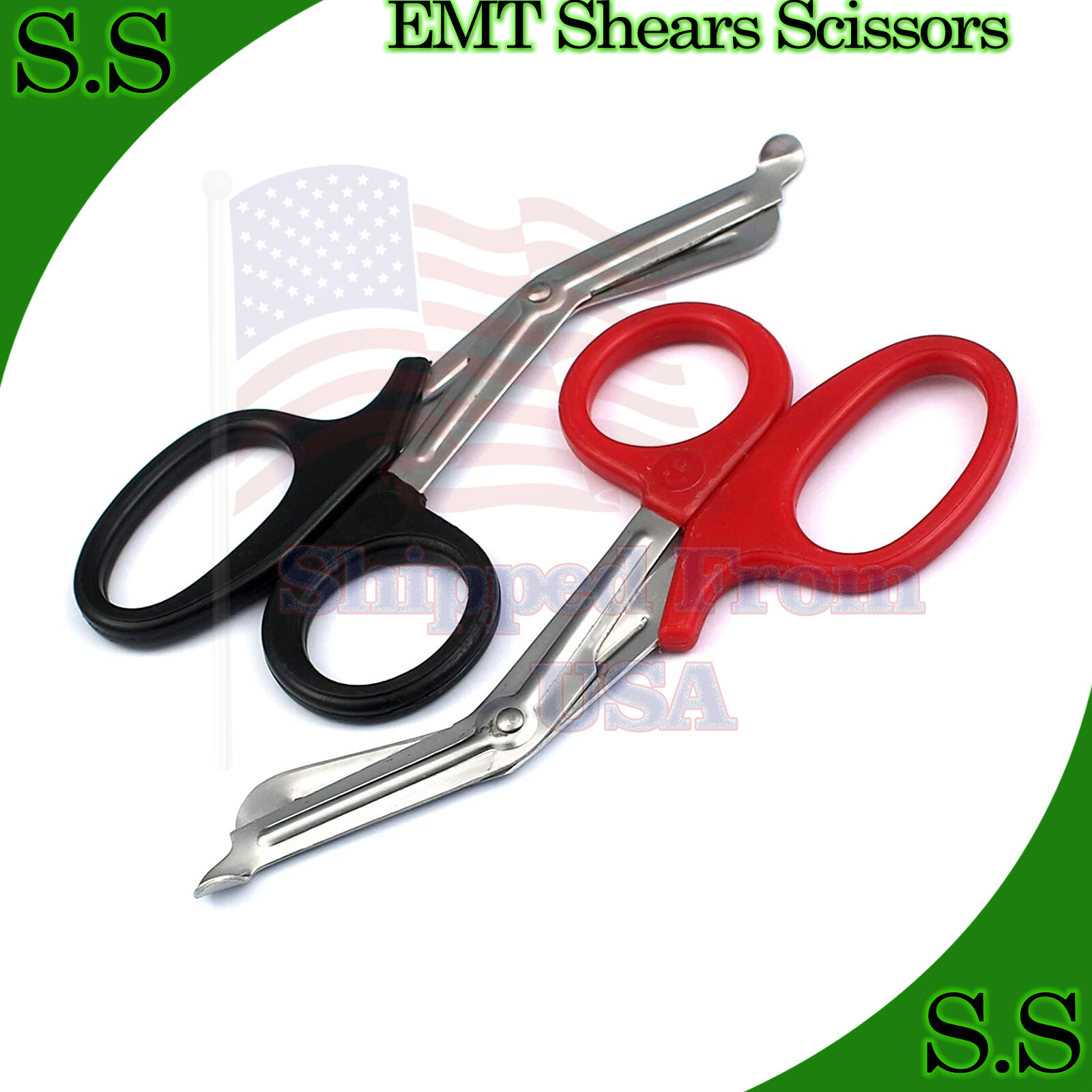 EMT SCISSORS / 2 PIECE SET / 5.5" & 7.5" / AUTOCLAVE
