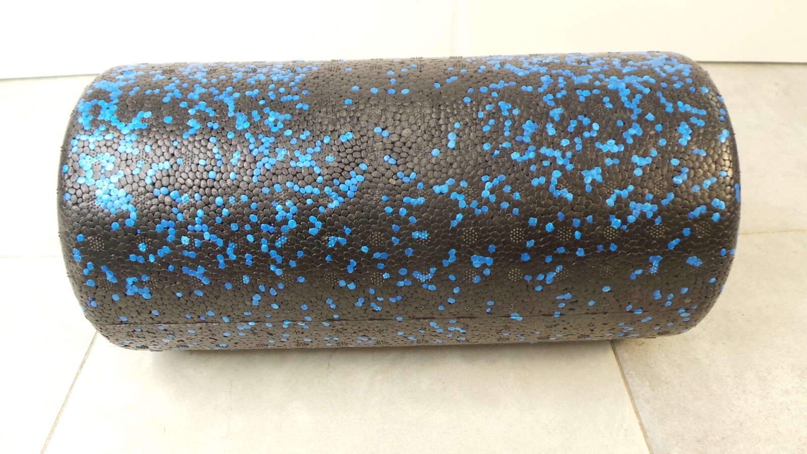 LuxFit 12 Inch Blue Speckled Foam Back Leg and Body Rollers for Physical Therapy