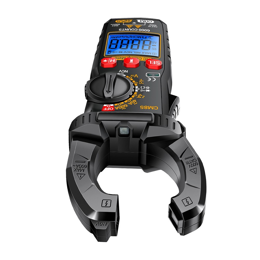 CM85 Clamp Meter with Backlight Flashlight NCV Diode Buzzer 6000 Count