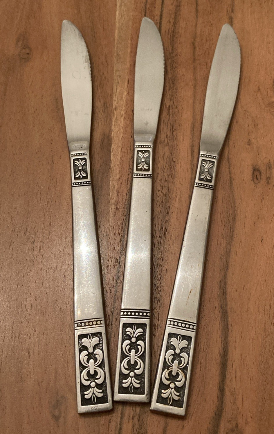 Lot Of 3 Stanley Roberts Danesmore Stainless Steel 8.5" Dinner Knives | H149