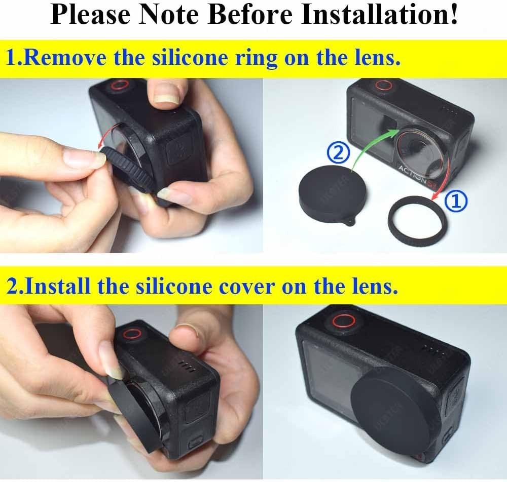 9H Tempered Glass Screen Protector for DJI OSMO Action 5 Pro - 8 Pieces