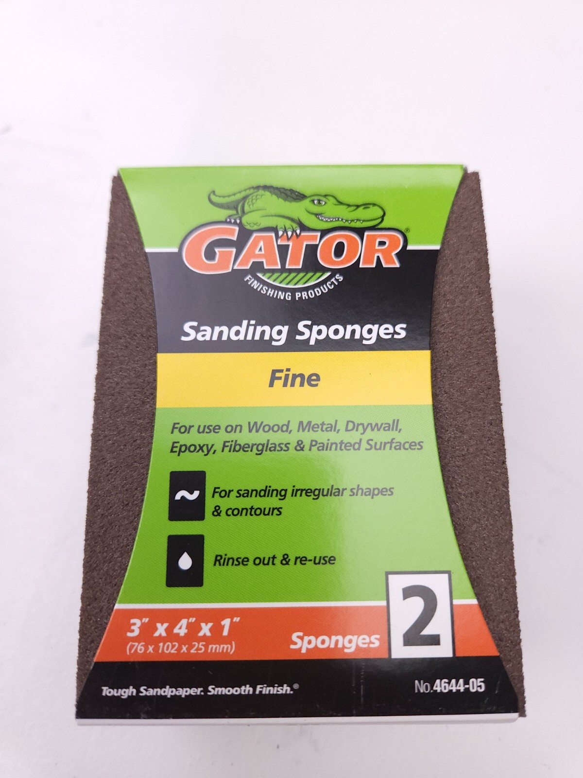 10 Gator Sanding Sponges Fine 4644-05 3" x 4" x 1"