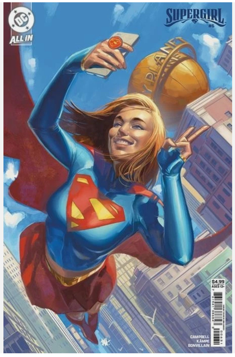 SUPERGIRL #6 DC COMICS 2025 BEN HARVEY VARIANT 1ST PRINT NM+