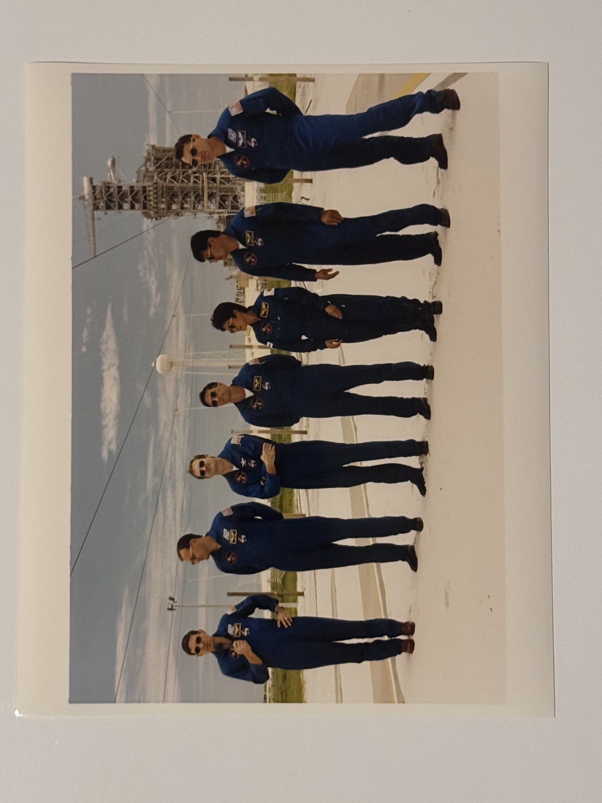NASA STS-65 Crew Briefing At Launch Pad 39A Press Photo