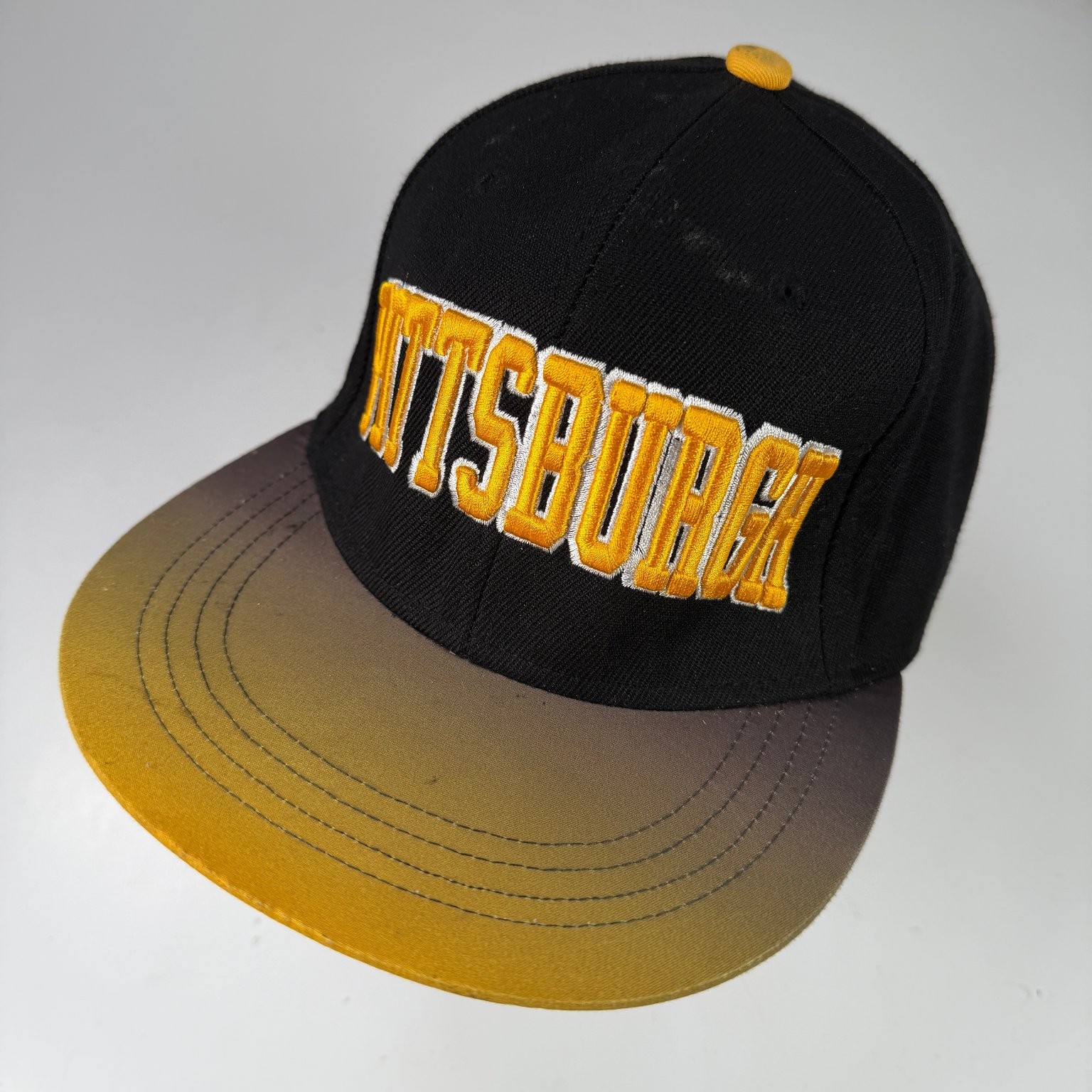 CityHunter Hat Boys Pittsburgh Black Yellow Adjustable Snapback Cap