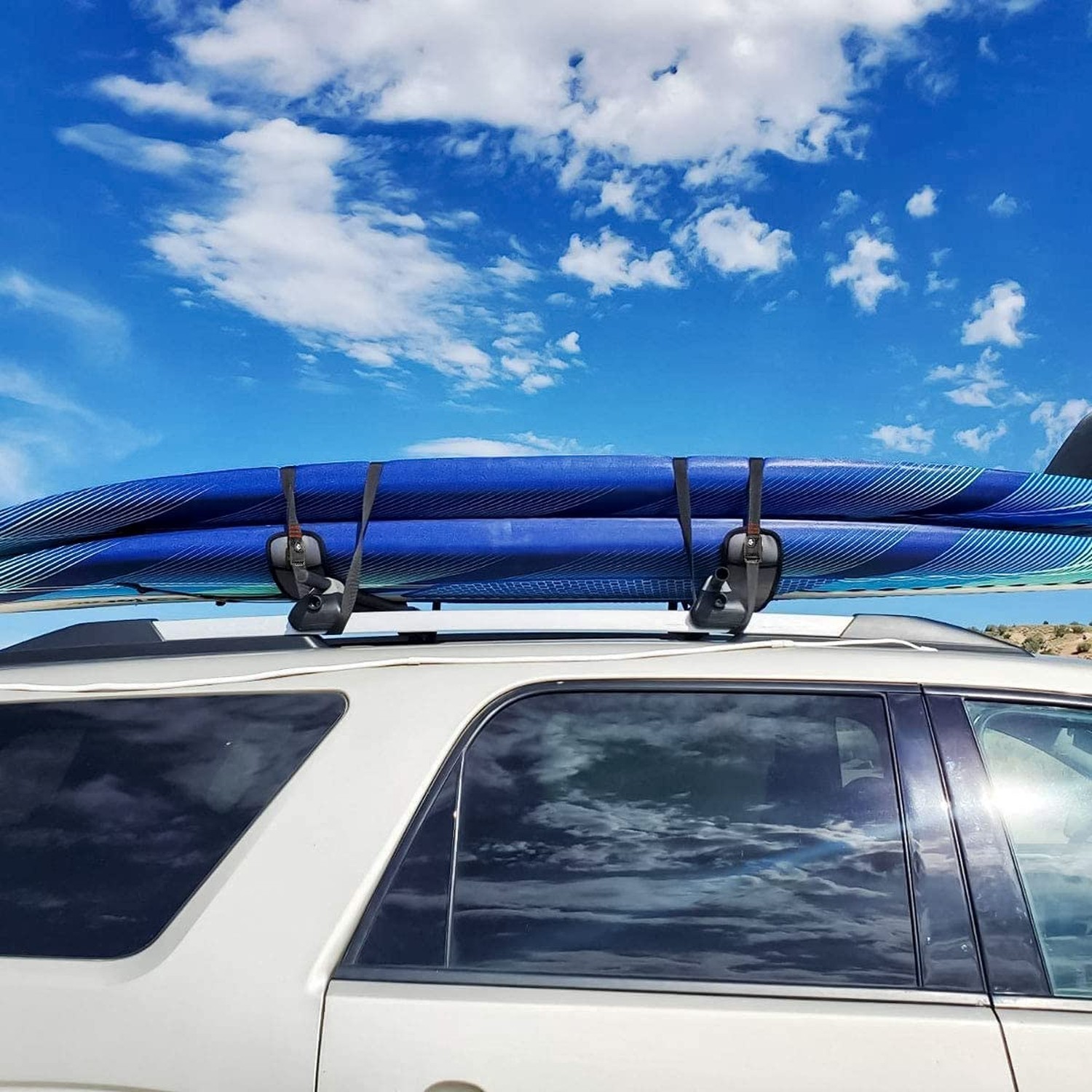 Lovinouse 2025 Upgraded 2 Pack Lockable Tie Down Strap, with 3 Stainless Stee...
