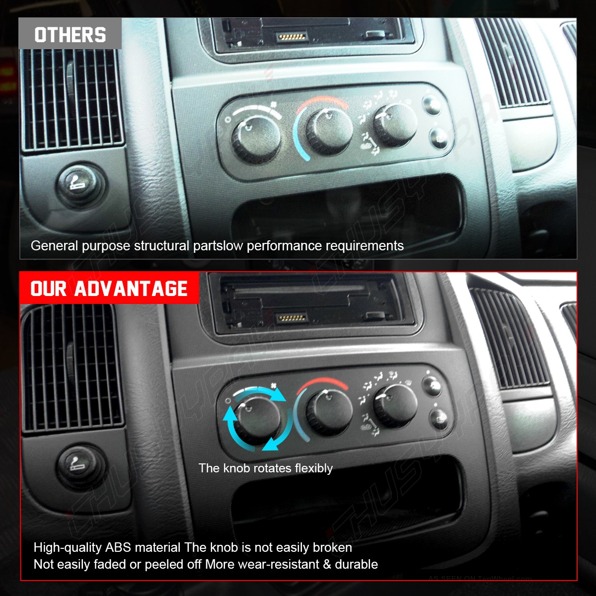 For Dodge Ram 2500 2008 2009 AC Heater Control Climate Control Temp P55057079AB+