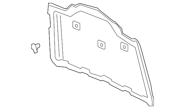 Genuine Audi Insulator Pad 4M0-863-825-A