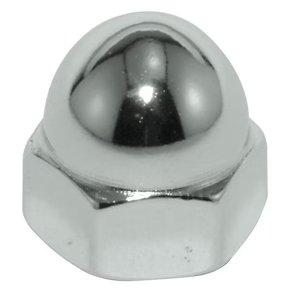 Manufacturer Varies Low Crown Cap Nut, 5/16"-18, Steel, Zinc Plated, 17/32 in H,