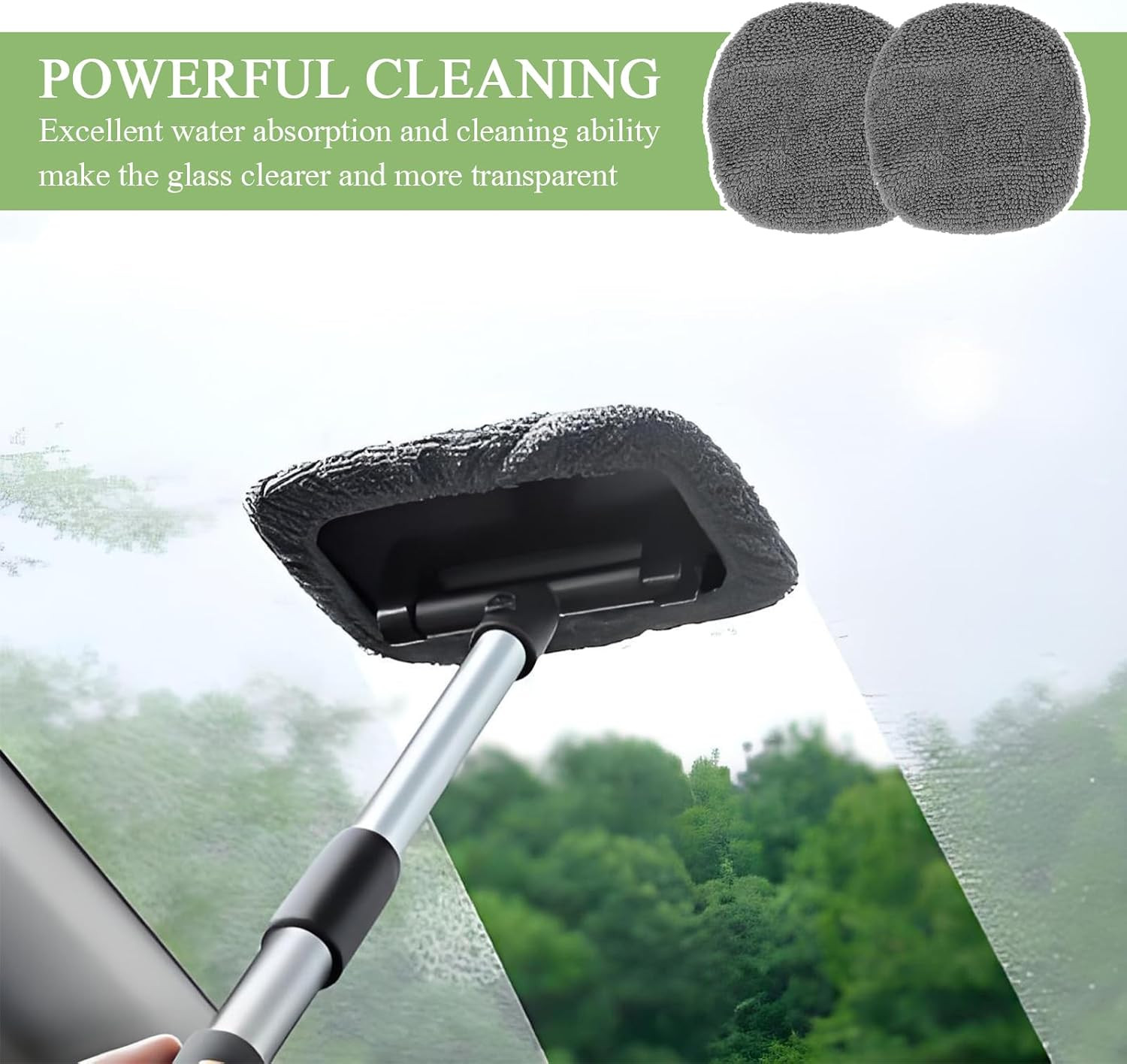 12PCS Car Windshield Cleaning Tool Bonnets, Microfiber Cleaning Cloth for Win...