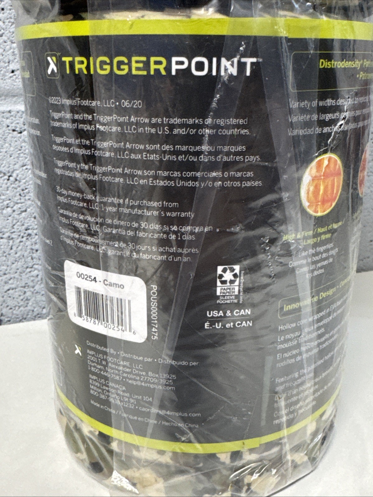 TriggerPoint GRID 1.0 Foam Roller Camo 13" New Sealed