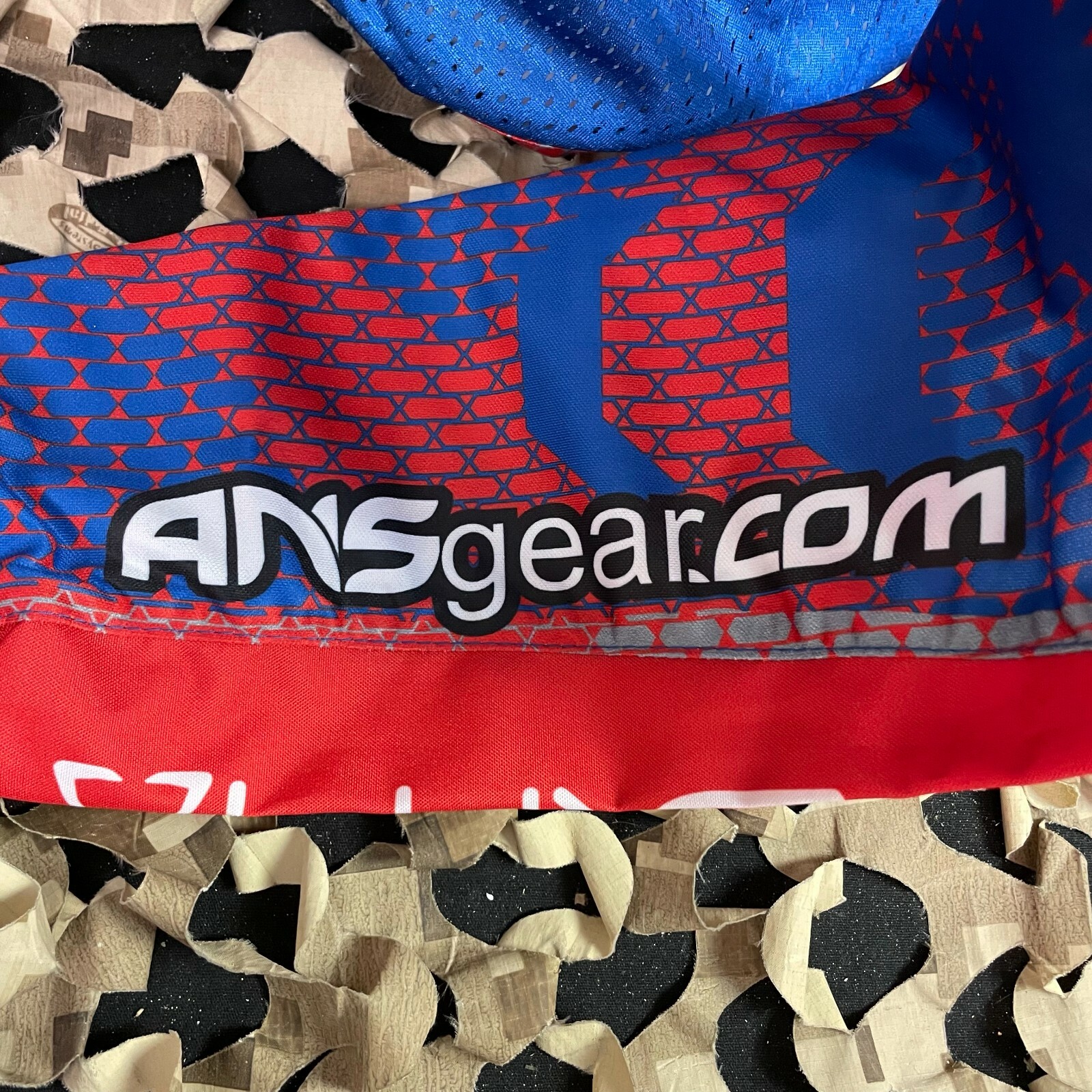 NEW HK Army Freeline Paintball Jersey - Houston Heat Away - Blue/Red - 2XL