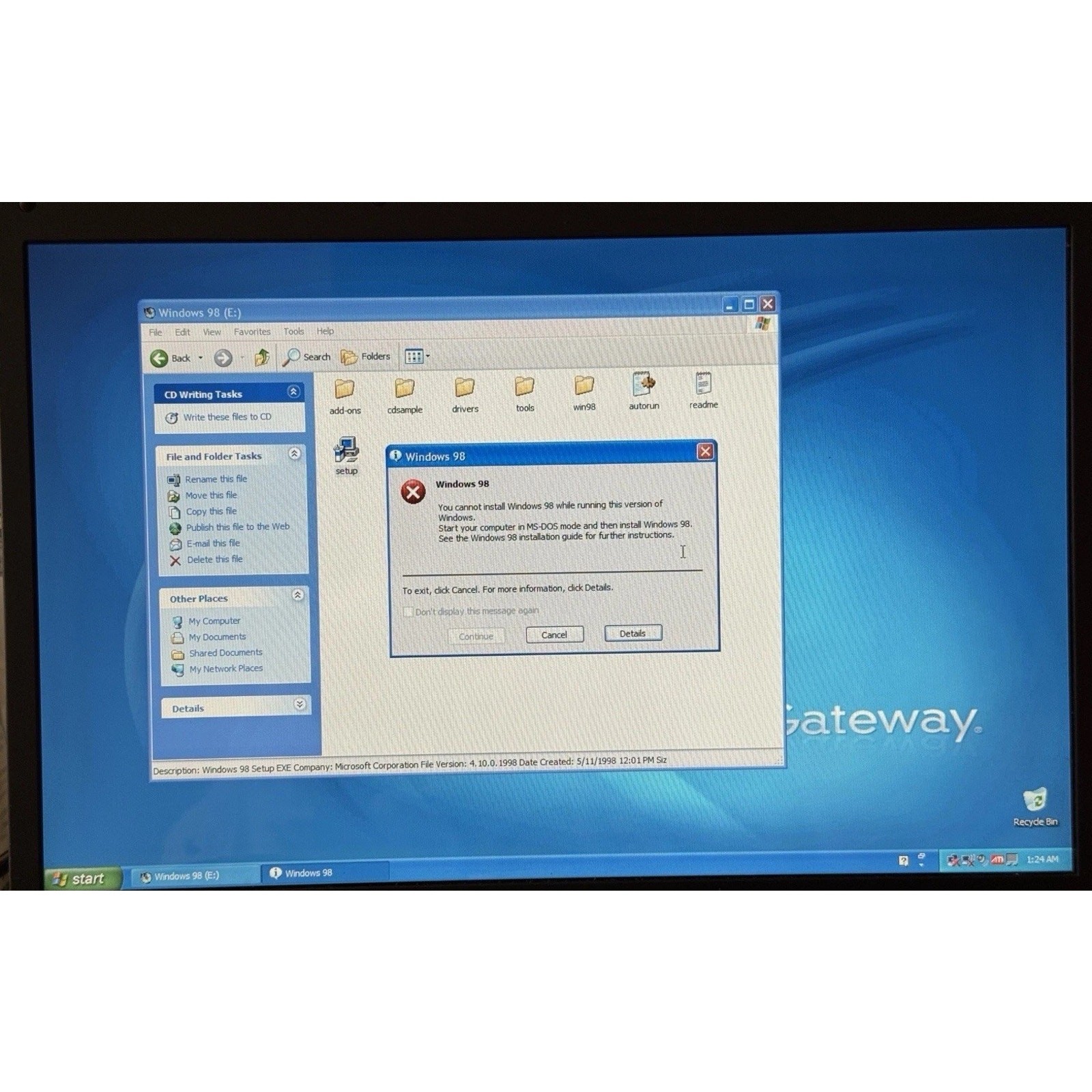 Microsoft Windows 98 Upgrade New Version 0398 Part X03-30200 - Tested